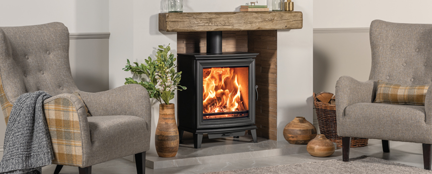 Chesterfield 5 Wide wood burning stove