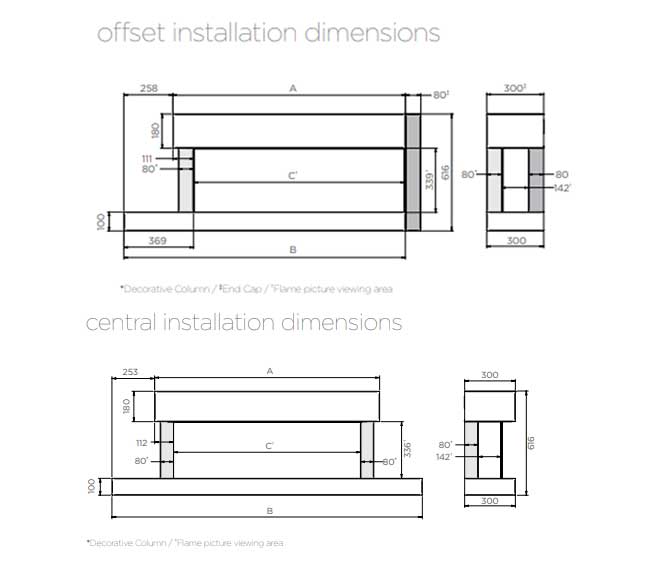 eReflex Trento Suites Dimensions