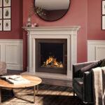 Classic Fireplace comprised of an Onyx Eclipse 60HL gas fire installed within a Sandringham Limestone Mantel