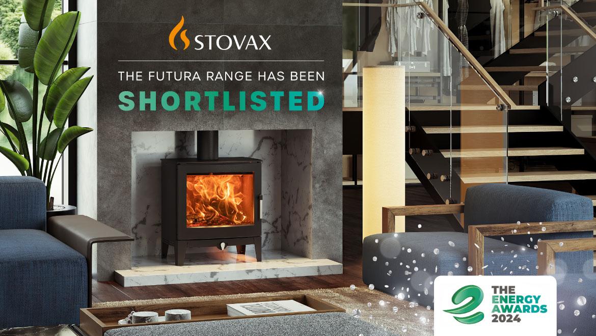 Stovax Futura wood burning and multi-fuel stoves. Stovax Futura Shortlisted for the Energy Awards 2024
