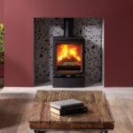 Stovax Vogue Midi wood burning stove. Modern fireplace ideas