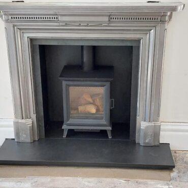 Stovax Sheraton stove with the cast iron fireplace